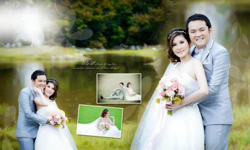 ถ่ายภาพพรีเวดดิ้ง โชว์หน้างานแต่งงาน รับแต่งหน้าทำผมวันงานแต่งงาน สักคิ้วลายเส้นสามมิติด้วยช่างมืออาชีพ